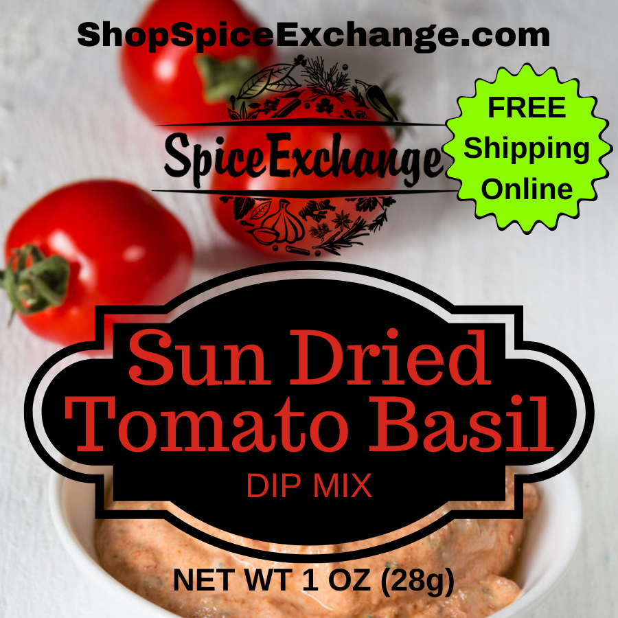Sun Dried Tomato Basil Dip Mix Spice Exchange FREE SHIPPING ORDERS
